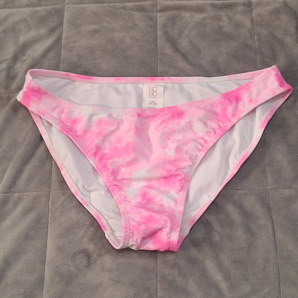 NWOT No Boundaries Bikini Bottom Pink Tie Dye